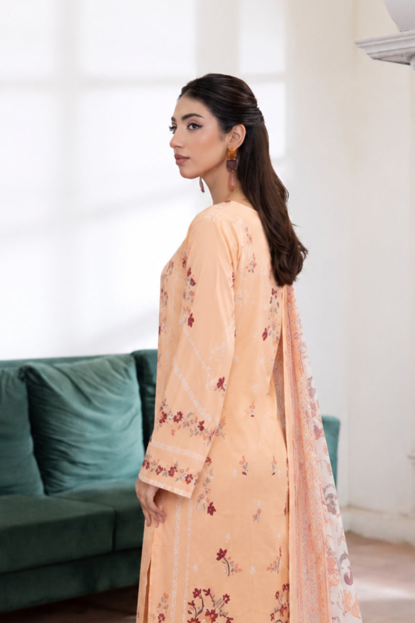 Anaya Noor Digital Printed Stone Linen 3PC