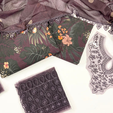 Dastoor By Anaya Noor Digital Printed Cambric With Patches 3-PC