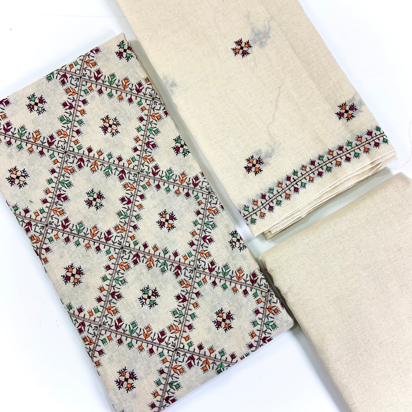 Bareeze White Embroidered Khaddar 3PC