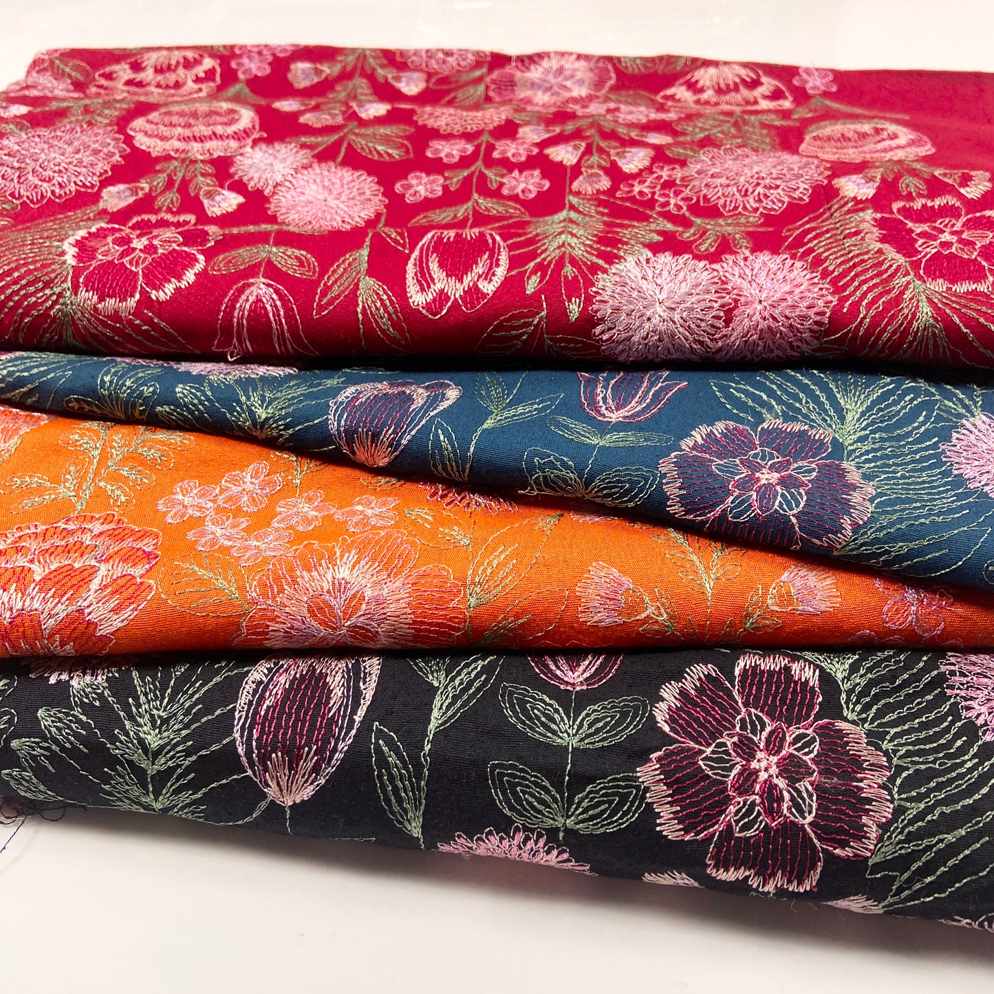 Pack of 4 – Bareeze Style Embroidered Karandi Fabric 2-PC