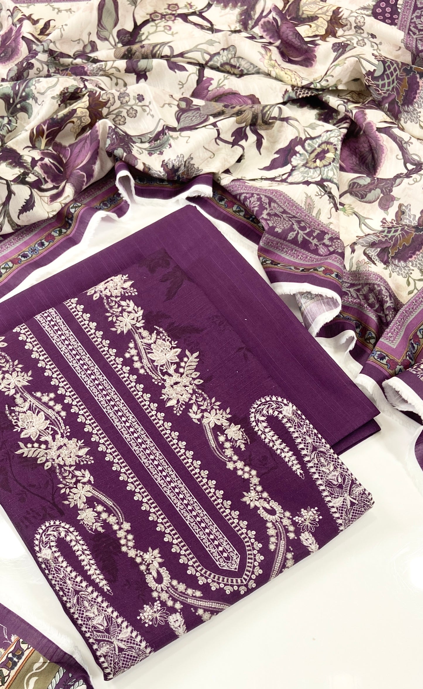 Mausummery Digital Printed Khaddar 3PC