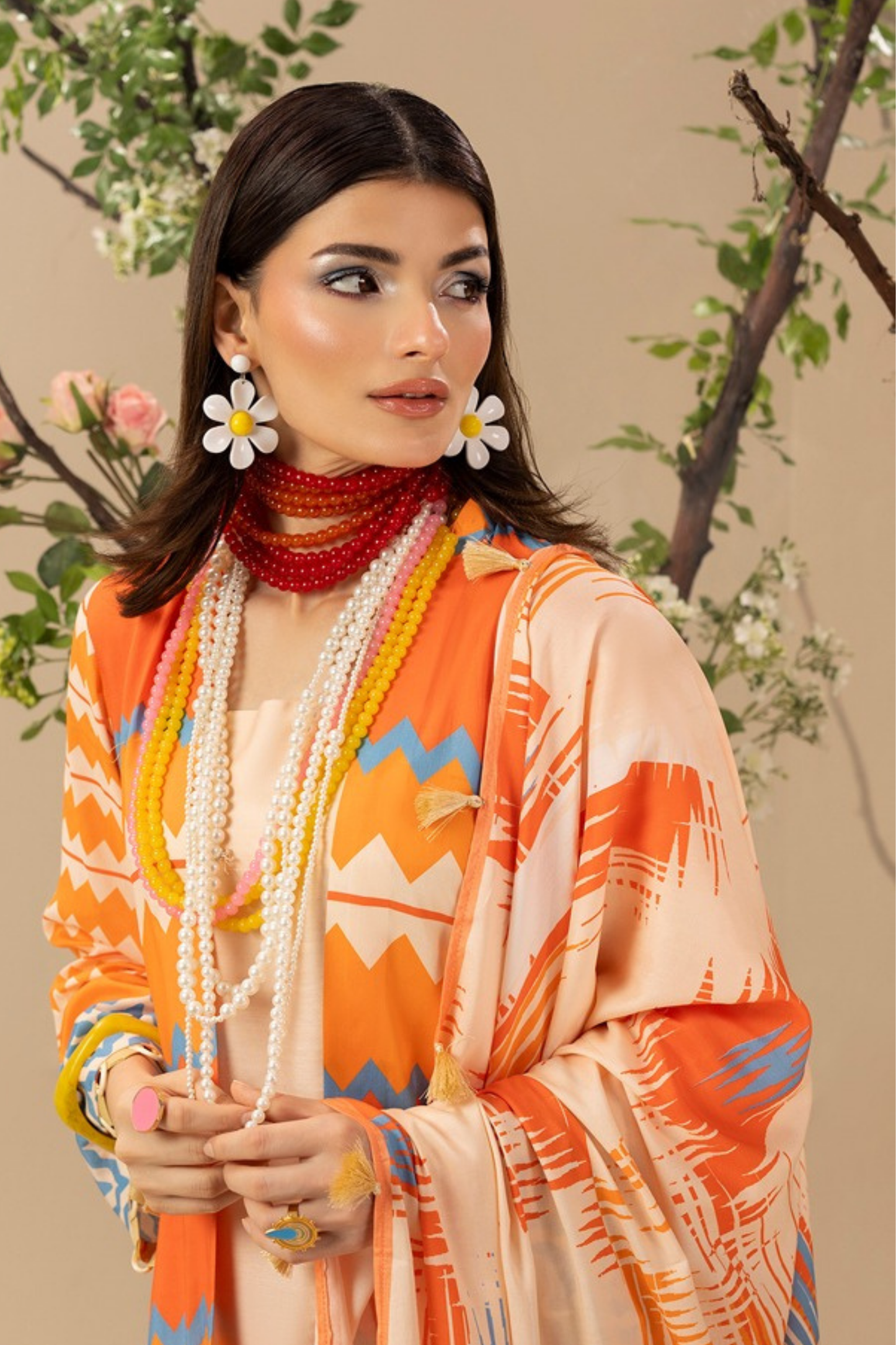 Paltar Printed Slub Linen 3PC