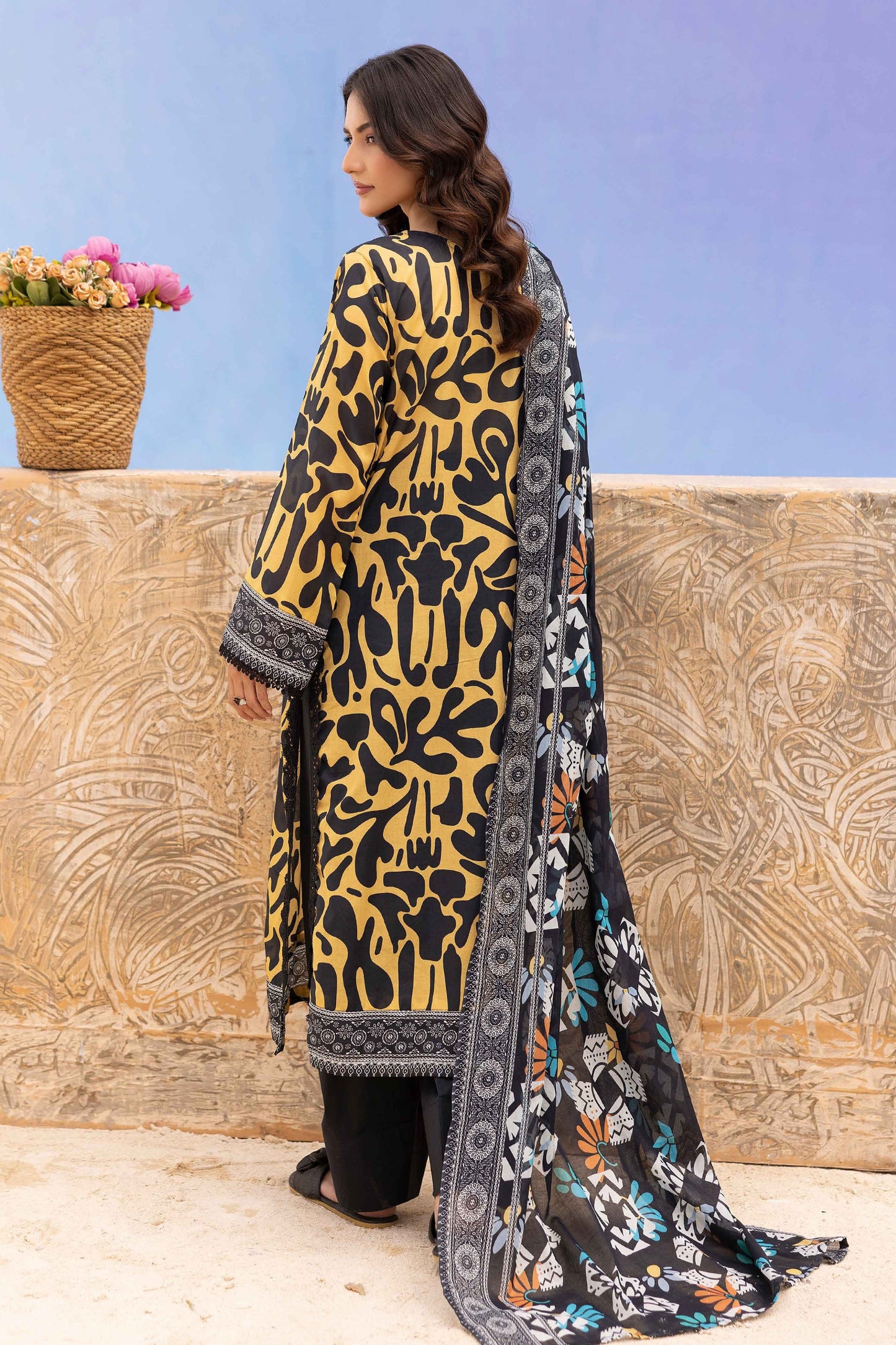 Rang Reza Digital Printed Lawn 3PC
