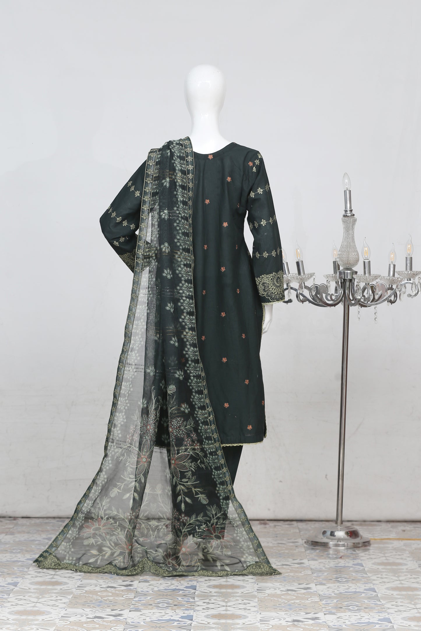 Anaya Noor Heavy Embroidered Bana Dora 3-PC