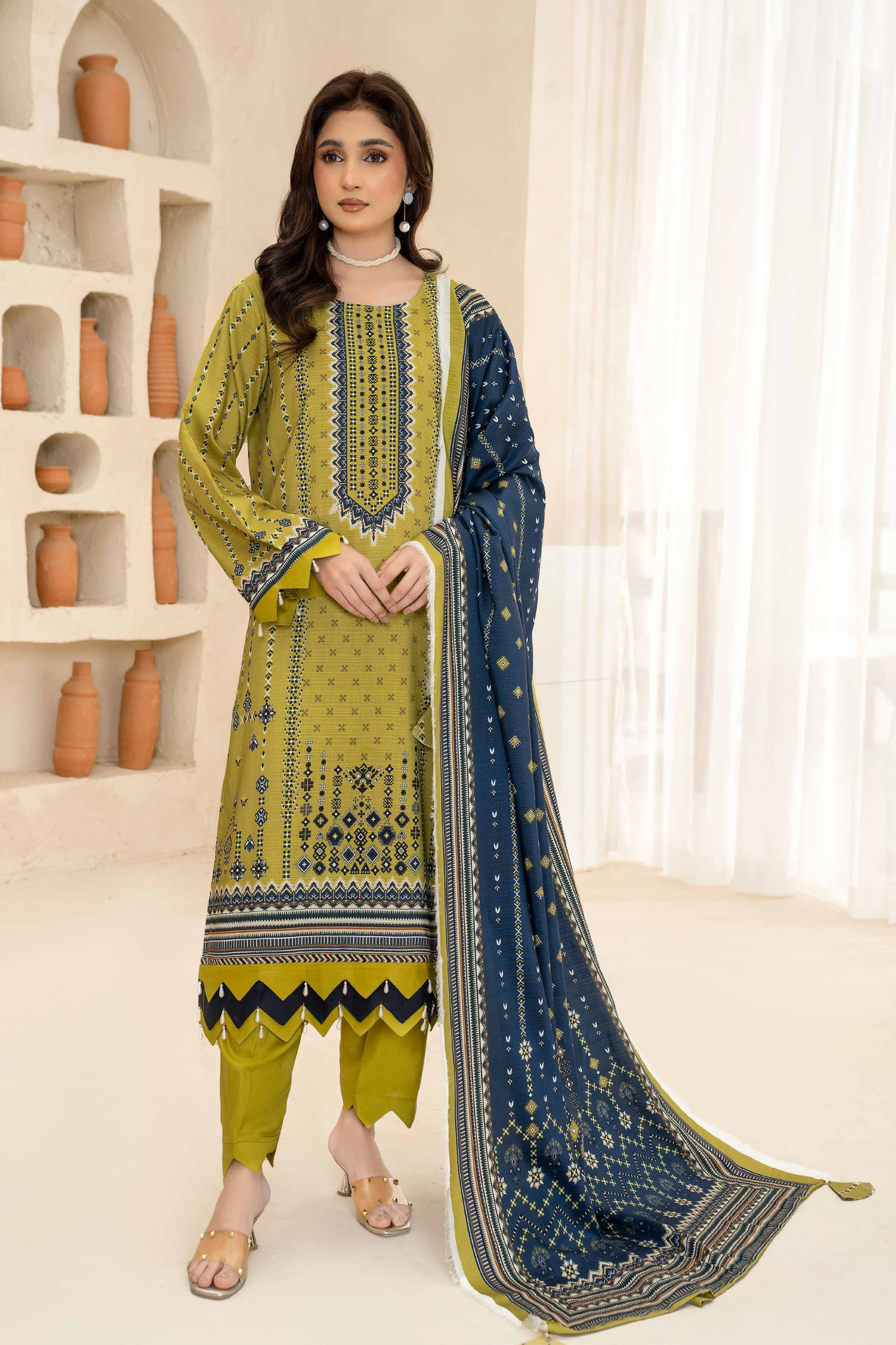 Esha Eshal by Bin Ilyas Premium Printed Viscose 3PC