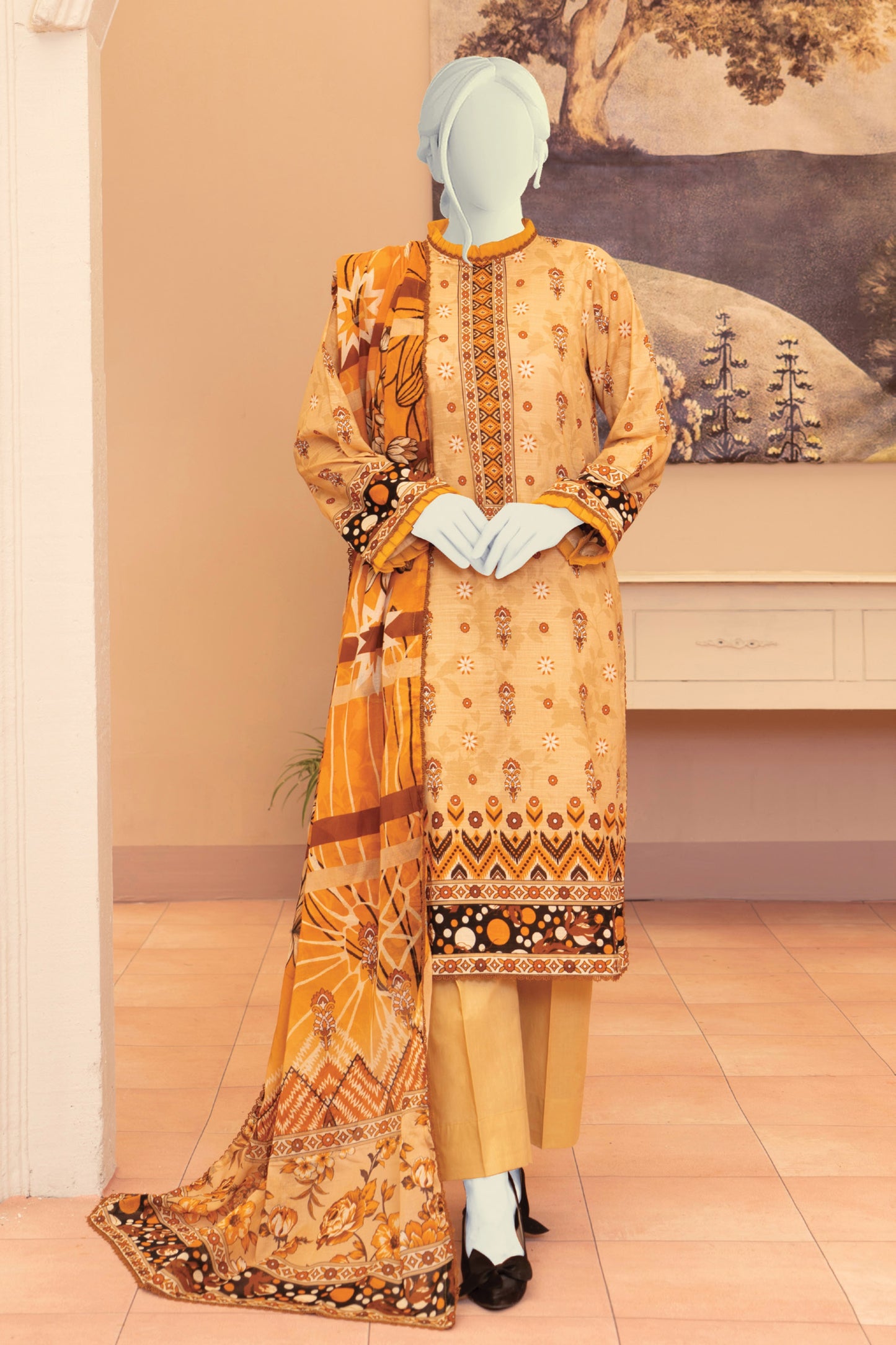 Minsa By Murashe Printed Lawn 3-PC