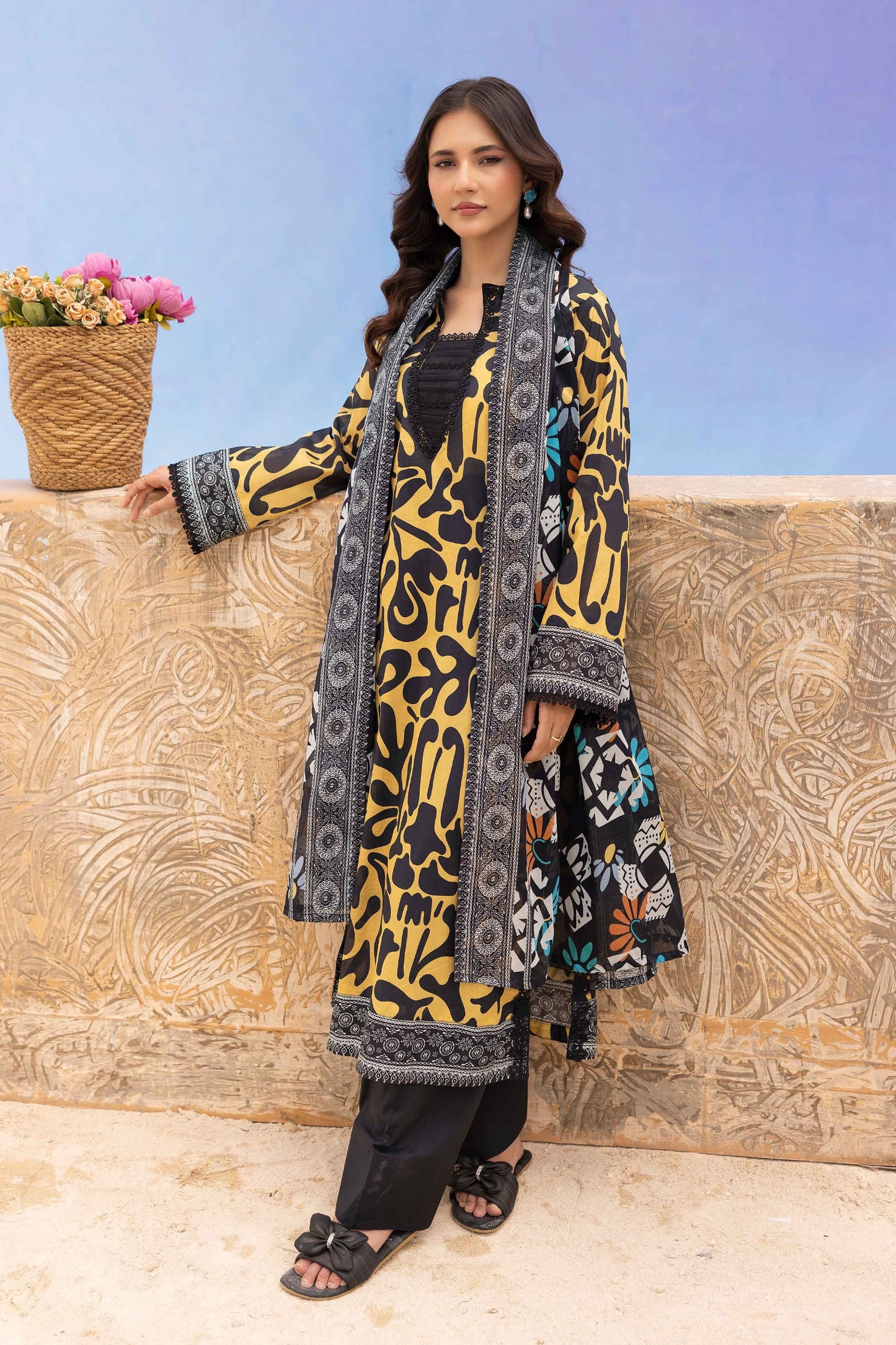 Rang Reza Digital Printed Lawn 3PC