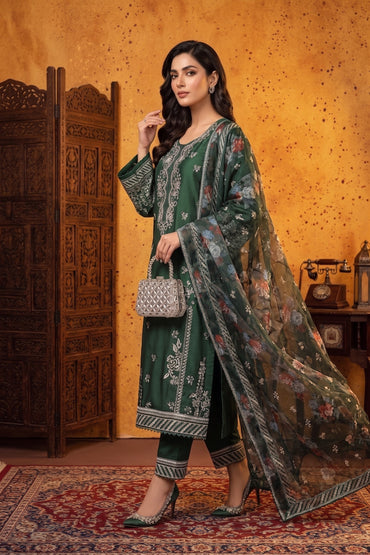 Lazer Kari By Anaya Noor Emb Viscose 3PC