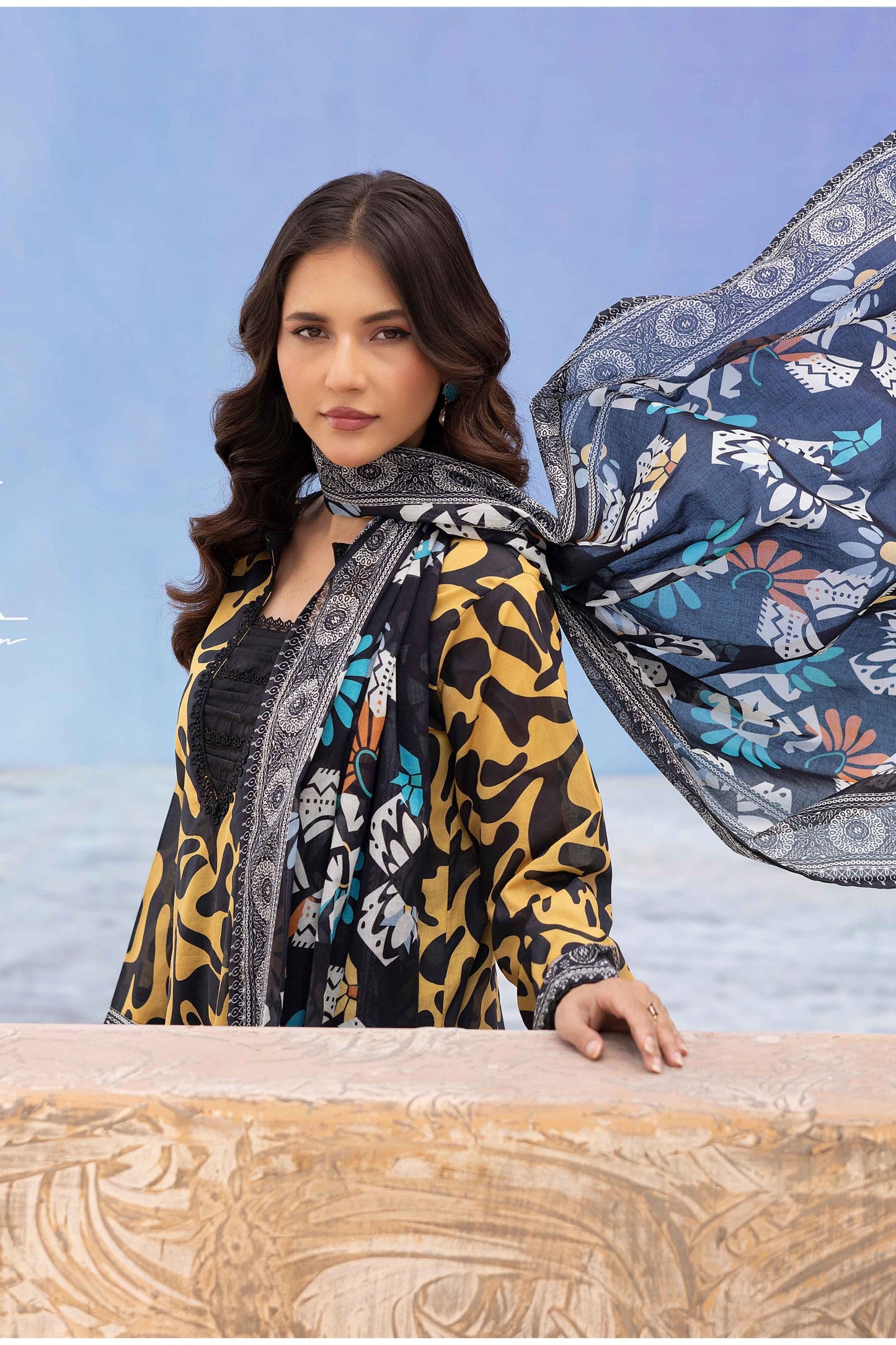 Rang Reza Digital Printed Lawn 3PC