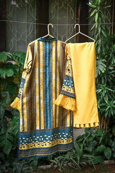 Eshay By Murahse Printed Doria Lawn 3-PC