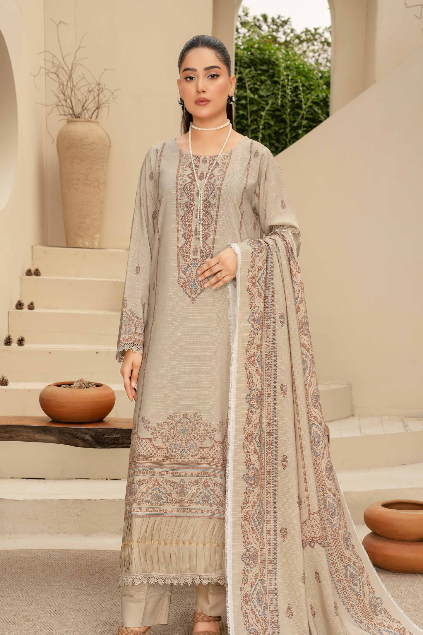 Esha Eshal by Bin Ilyas Premium Printed Viscose 3PC
