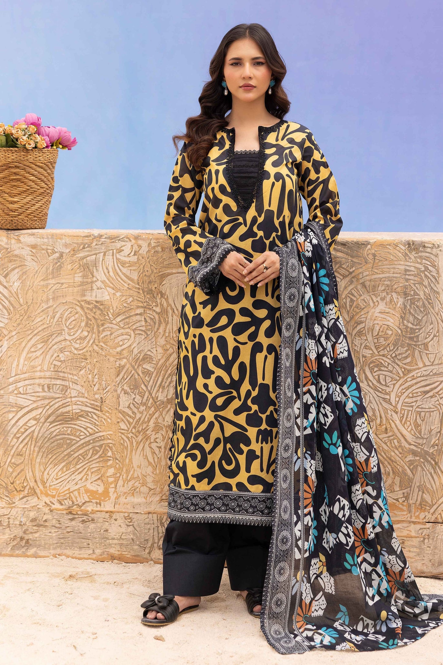 Rang Reza Digital Printed Lawn 3PC