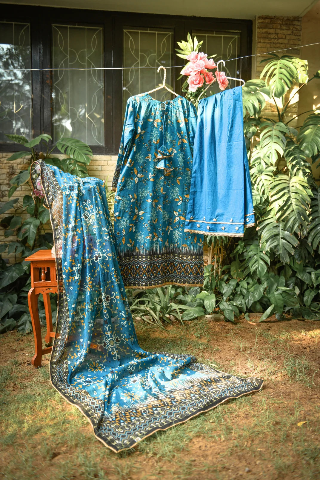 Eshay By Murahse Printed Doria Lawn 3-PC