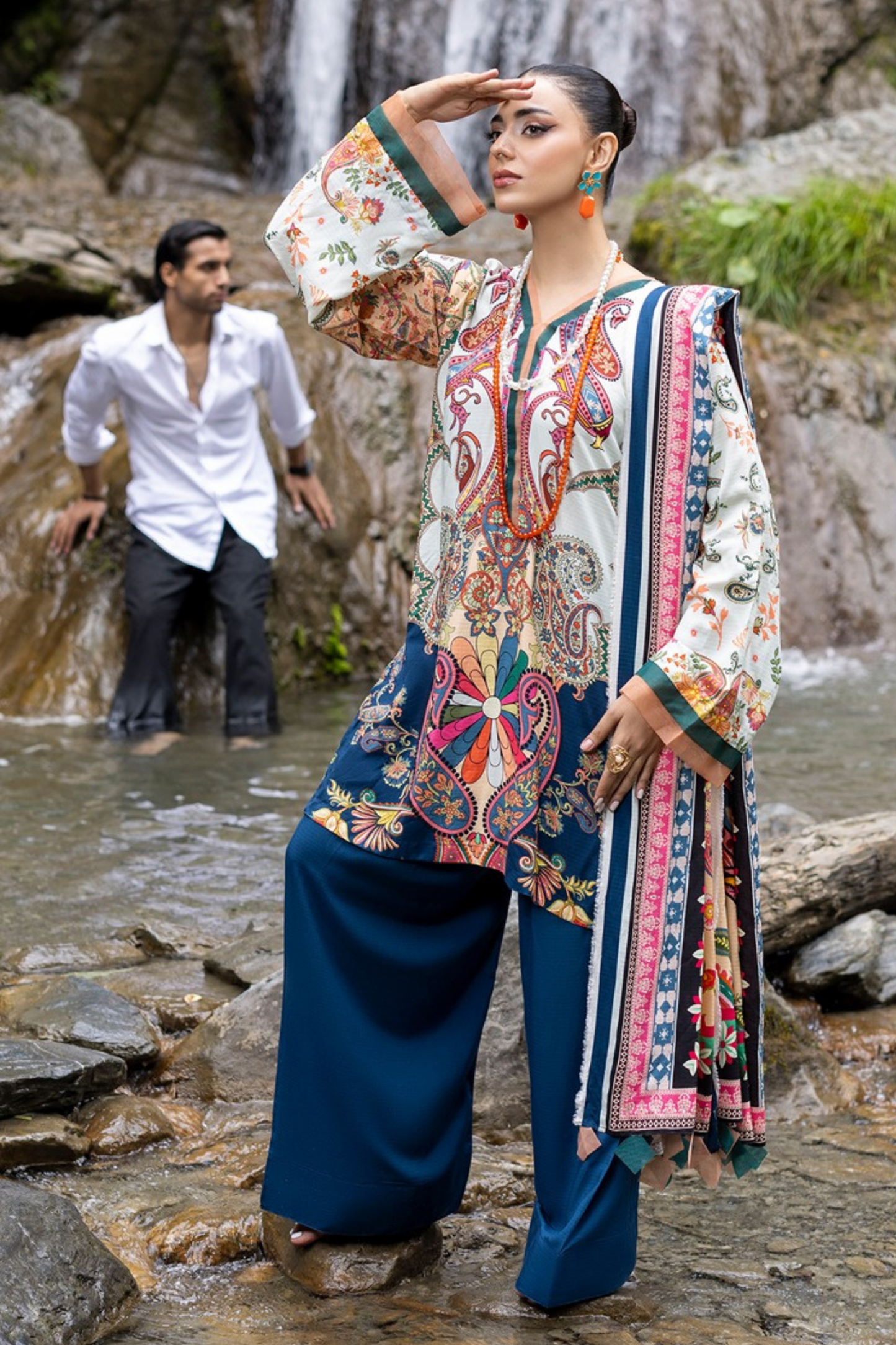 Rang-E-Gul By Paltar Printed Viscose 3PC