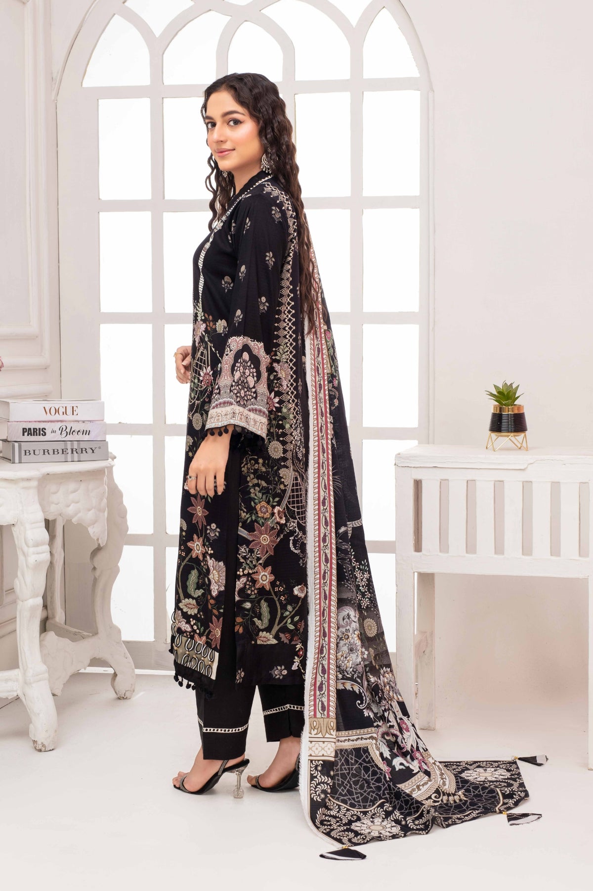 Fabiha By Feroza Digital Printed Bana Dora Staple Linen 3PC