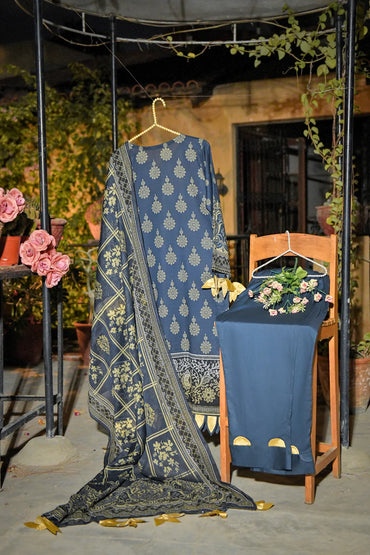 Eshay By Murahse Printed Doria Lawn 3-PC