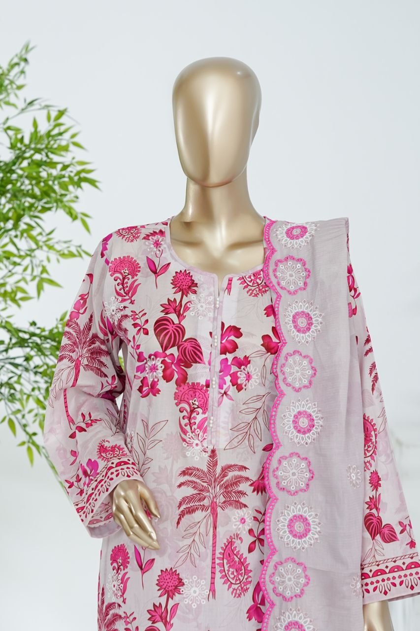 Aifa Printed & Embroidered Lawn 3PC