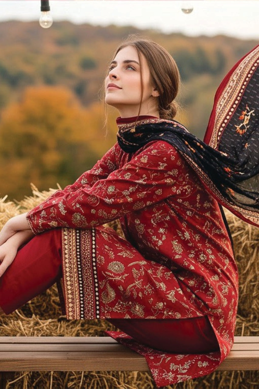 Salina By Regalia Digital Printed Khaddar 3PC