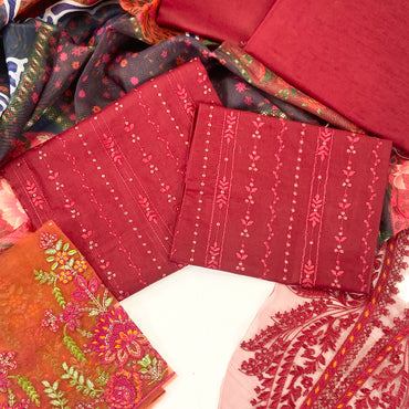Maria B Emb Luxury Lawn-3PC