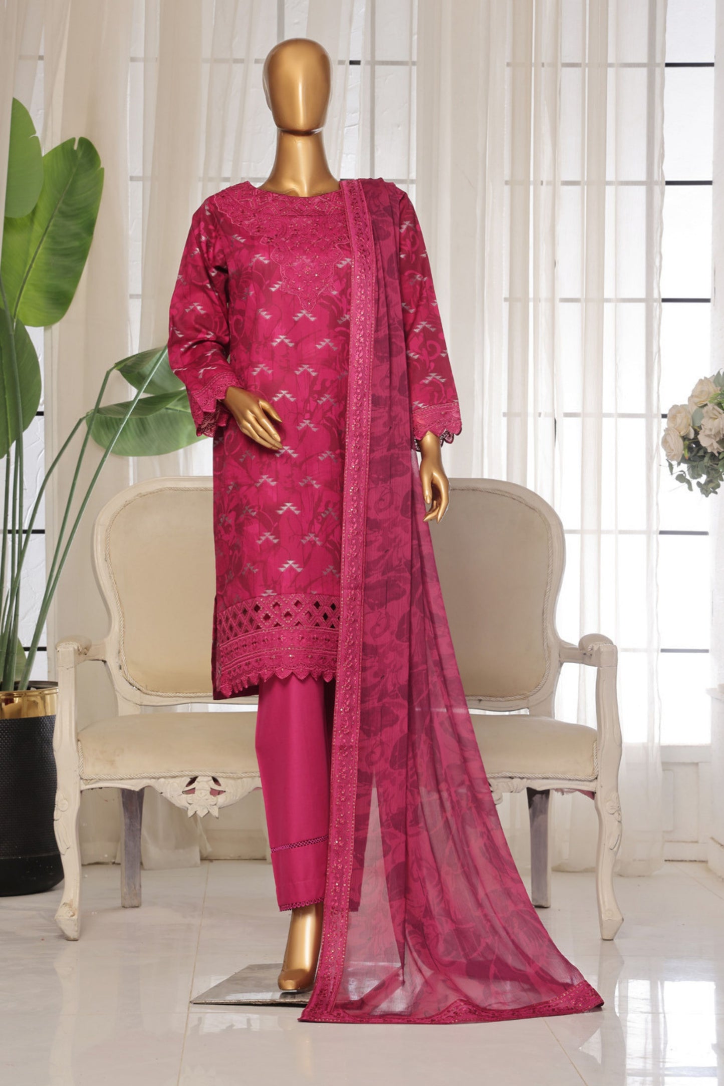 Khoobsurat By Anaya Noor Fine Jacquard Lawn 3-PC