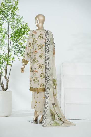 Aifa Printed & Embroidered Lawn 3PC