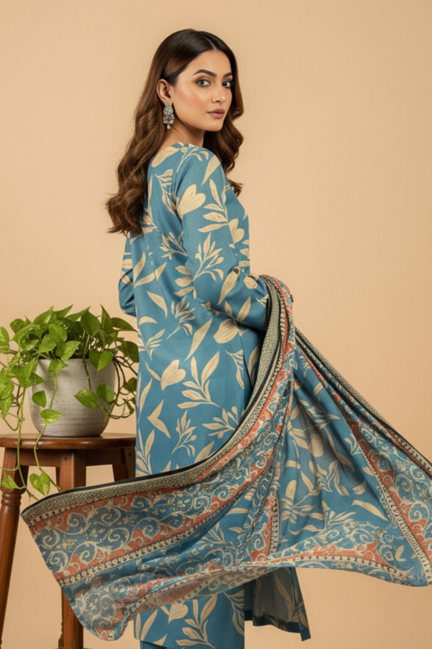 Noor By Fiza Noor Printed Wool 3PC