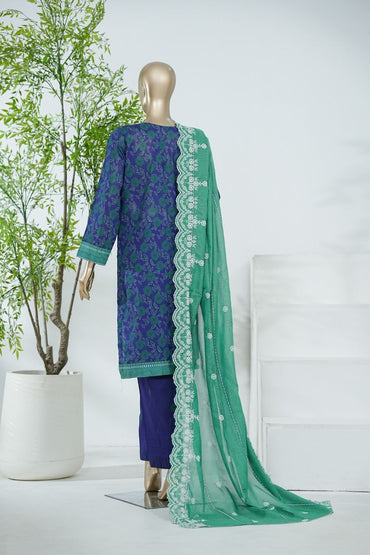 Aifa Printed & Embroidered Lawn 3PC