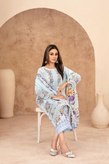 Echo Of Grace By Tawakkal Premium Emb Lawn 3PC