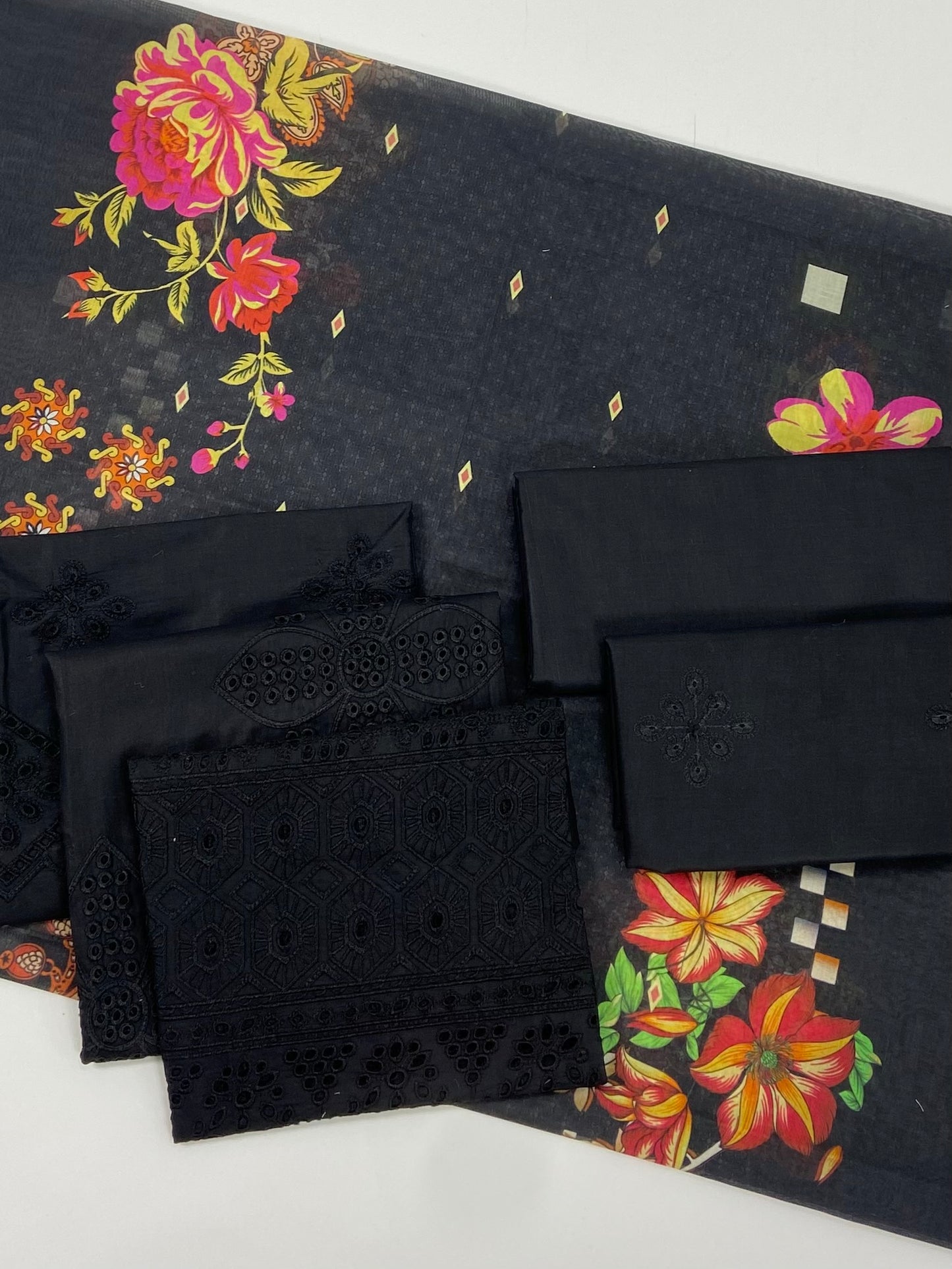 Adan's Libas Embroidered Lawn 3-PC