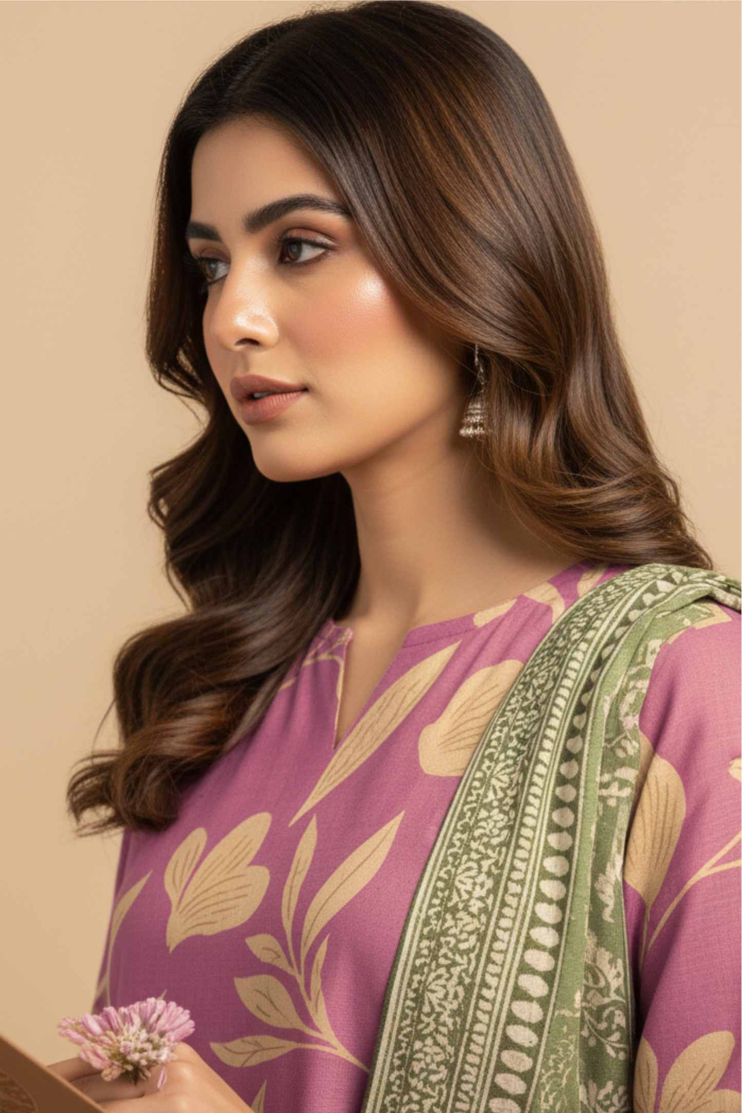 Noor By Fiza Noor Printed Wool 3PC
