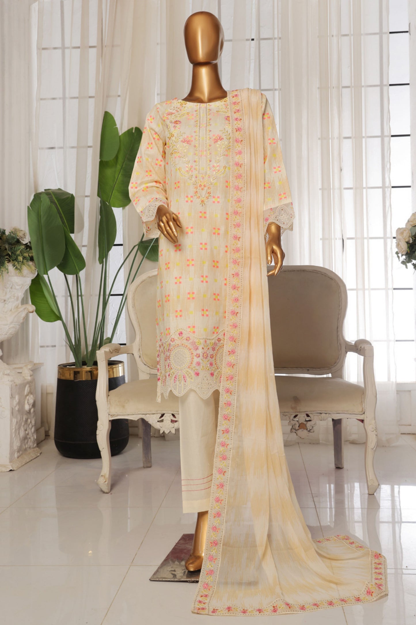 Khoobsurat By Anaya Noor Fine Jacquard Lawn 3-PC