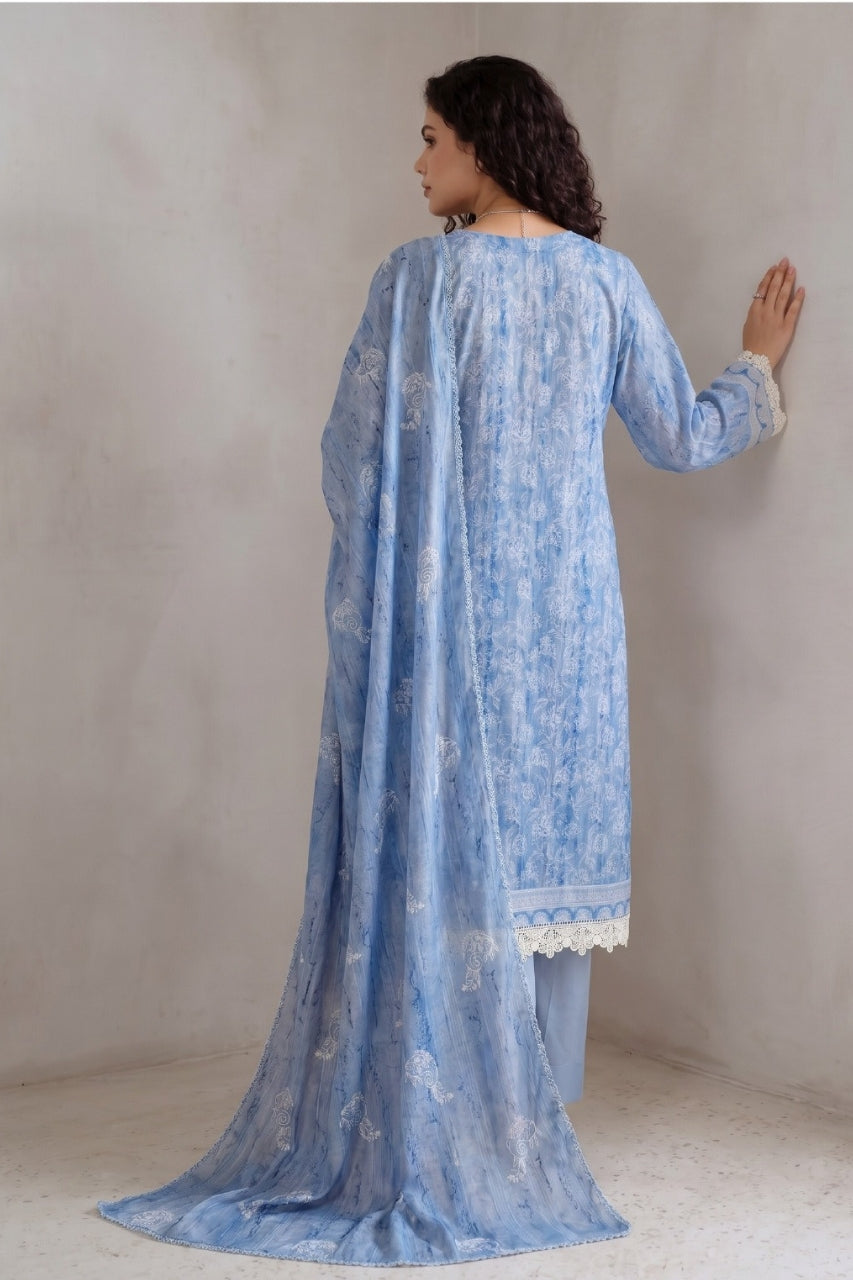 Fatima Bano By Nishaat Luxury Emb & Printed Lawn 3PC