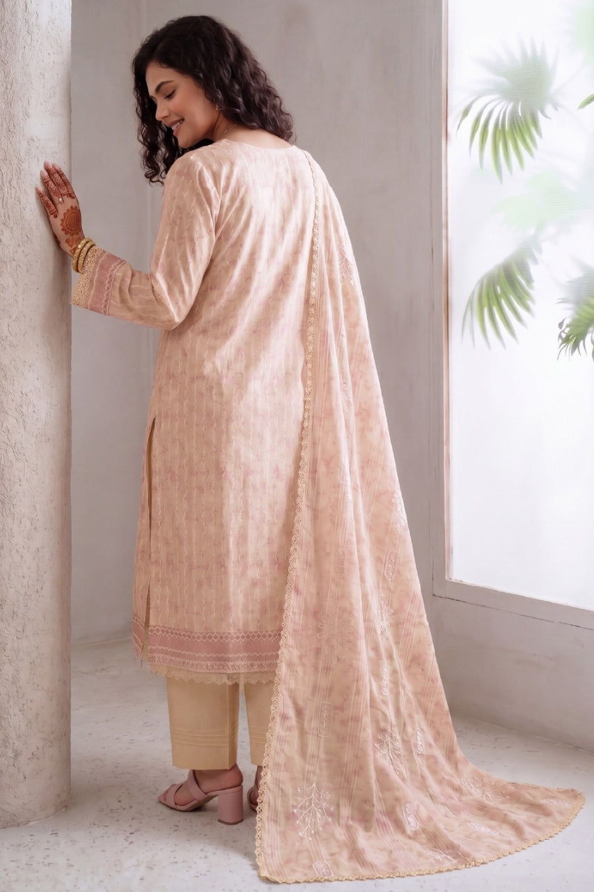 Fatima Bano By Nishaat Luxury Emb & Printed Lawn 3PC