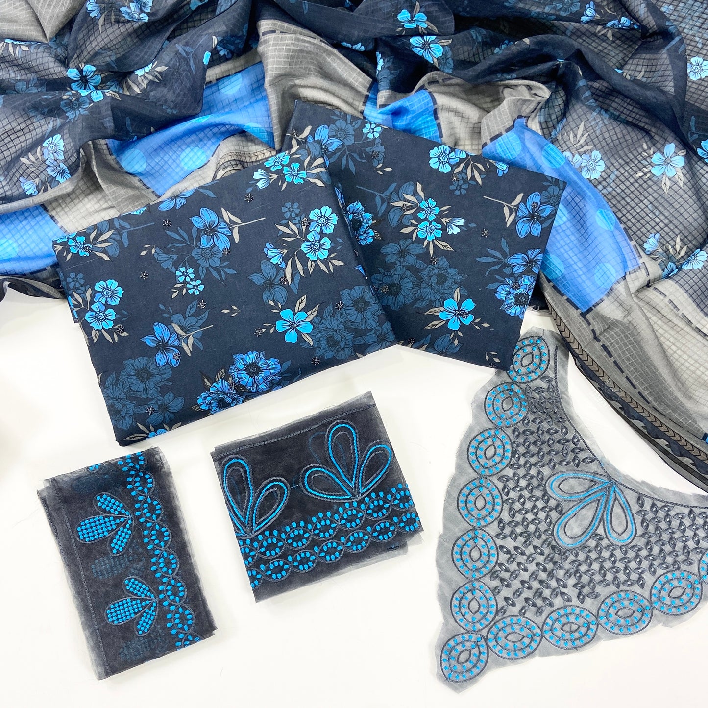 Parizad By Anaya Noor Digital Printed With Sequins Patches 3-PC