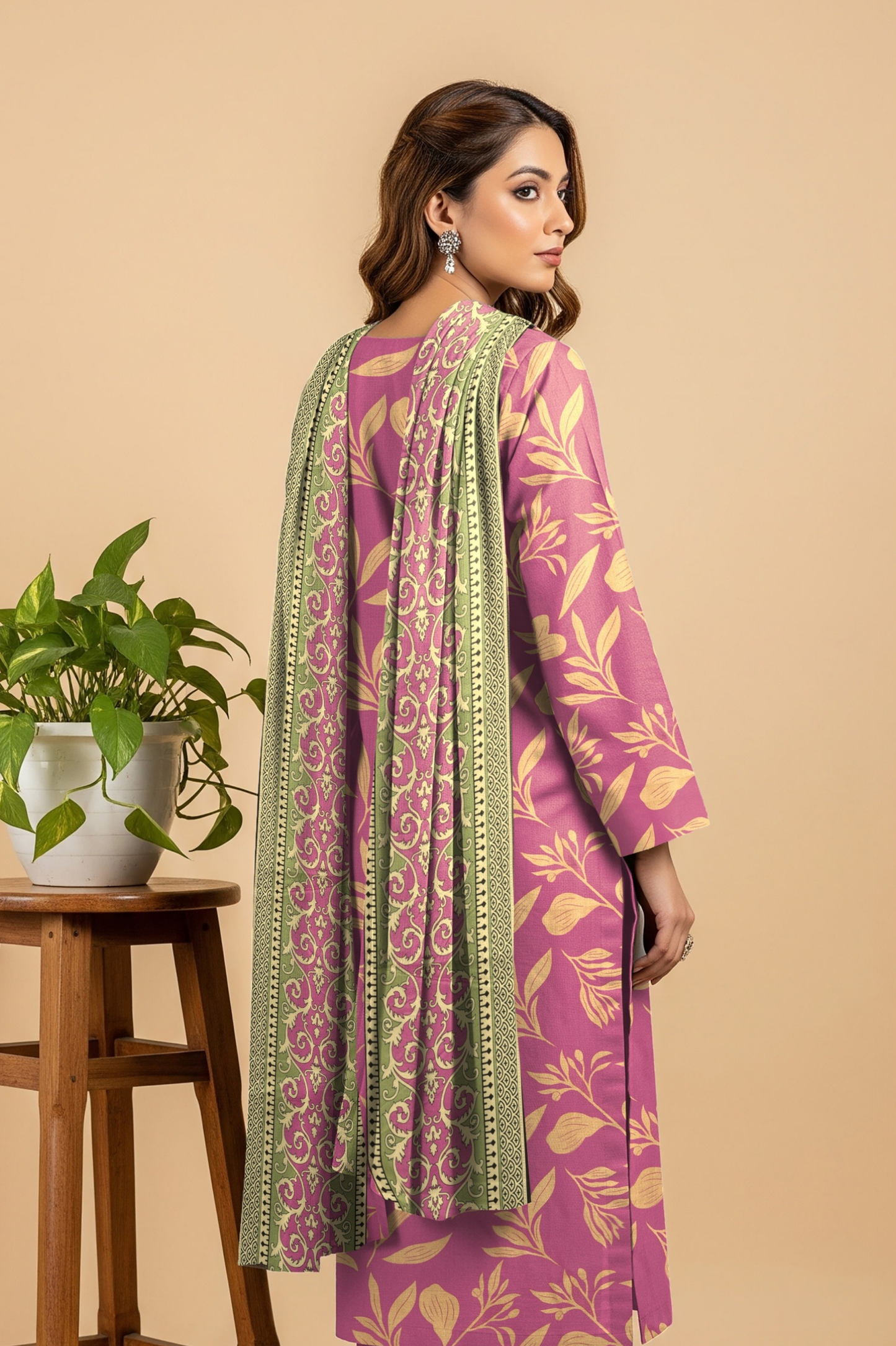 Noor By Fiza Noor Printed Wool 3PC
