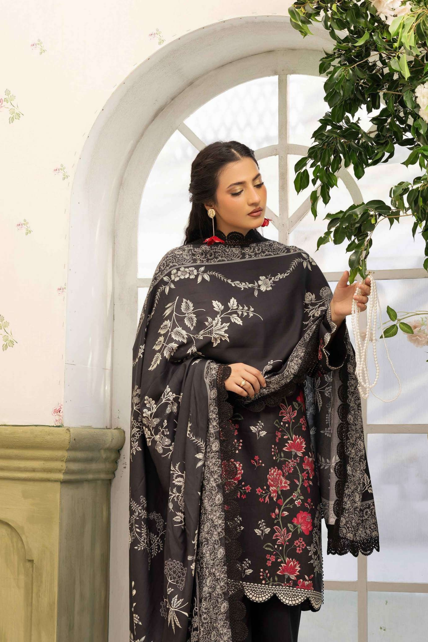 Raiha Digital Printed Linen 3PC