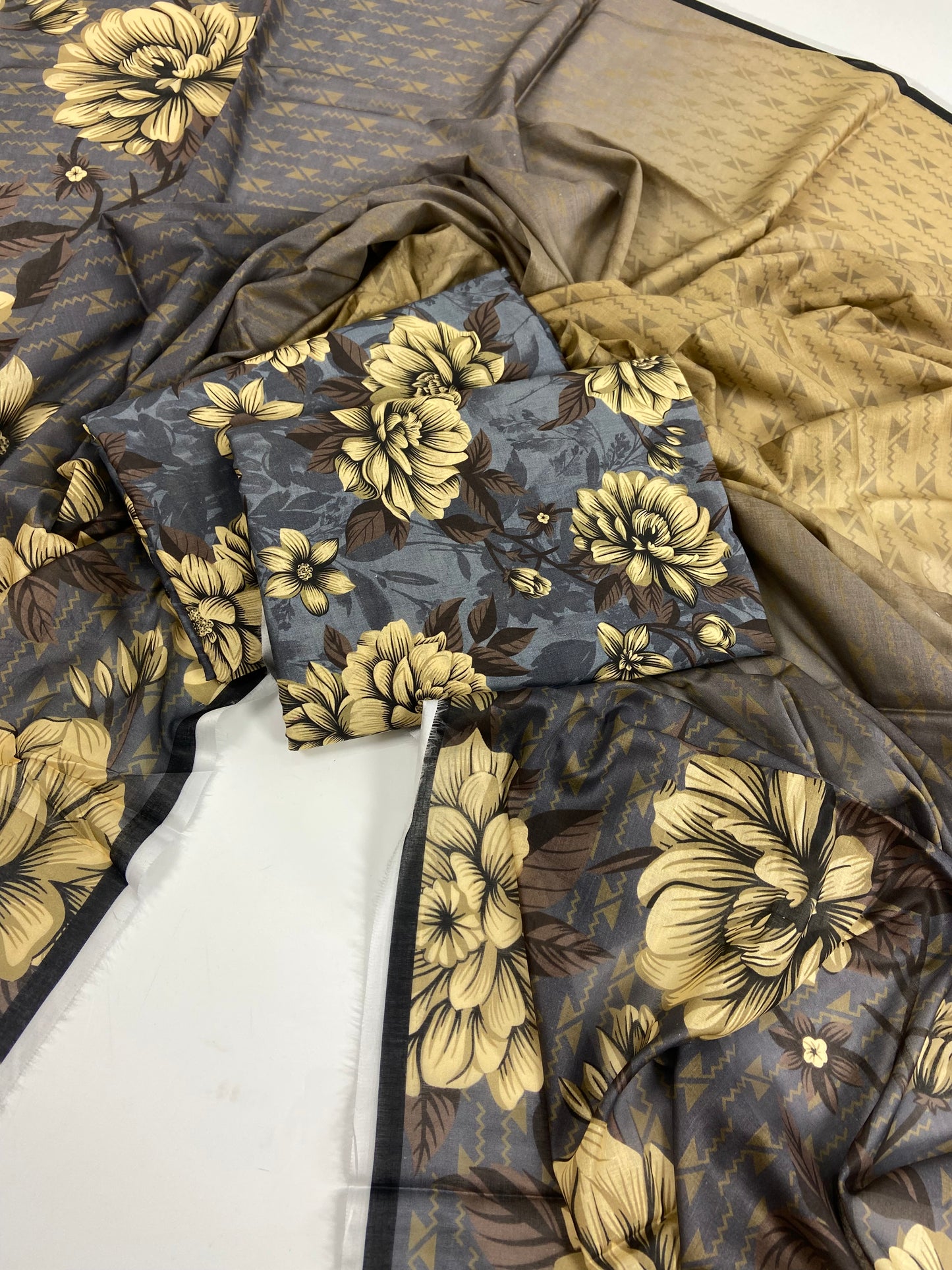 Baroque All Over Digital Printed Lawn 3-PC