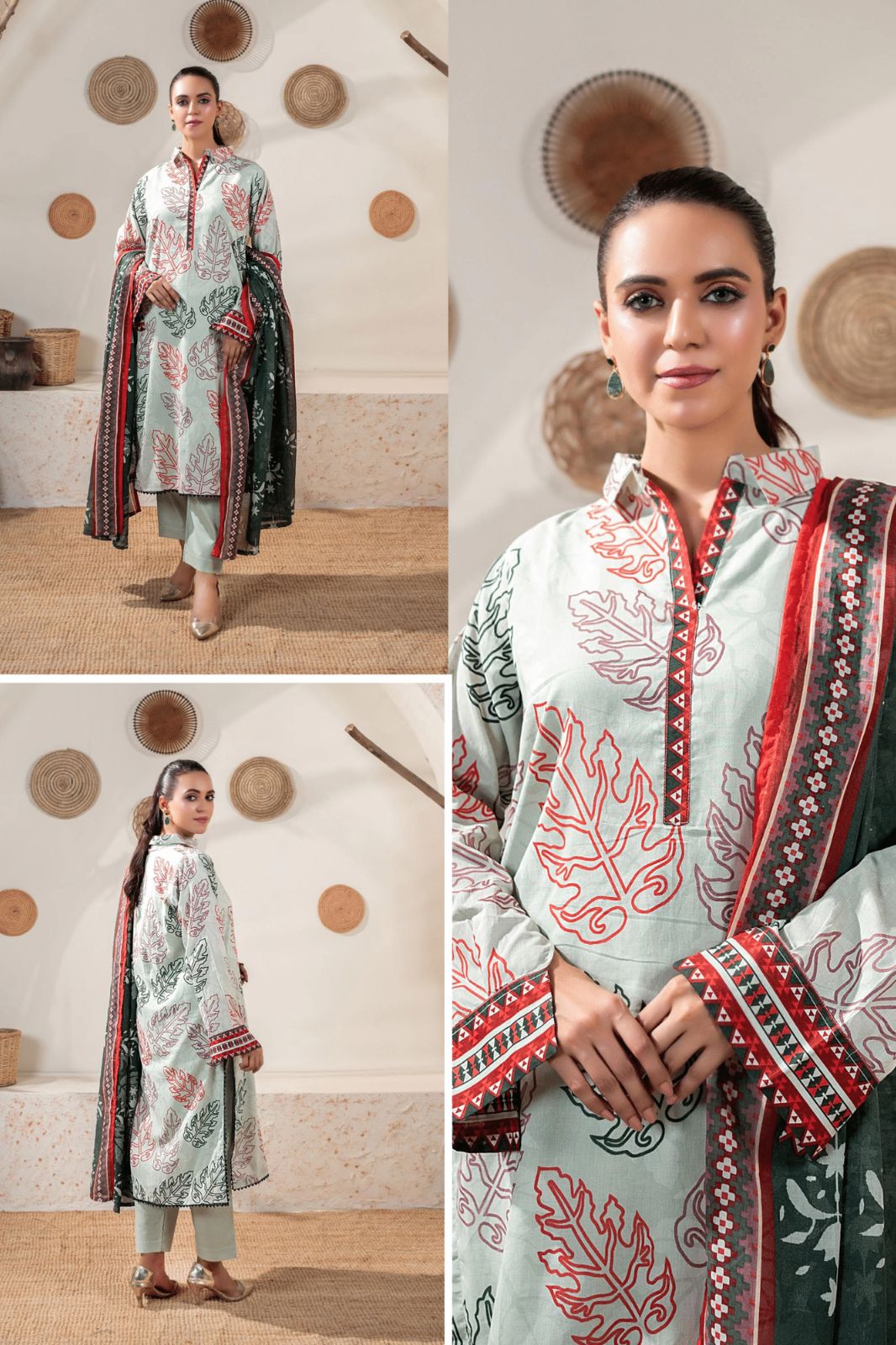 Zesh Airjet Printed Lawn 3-PC