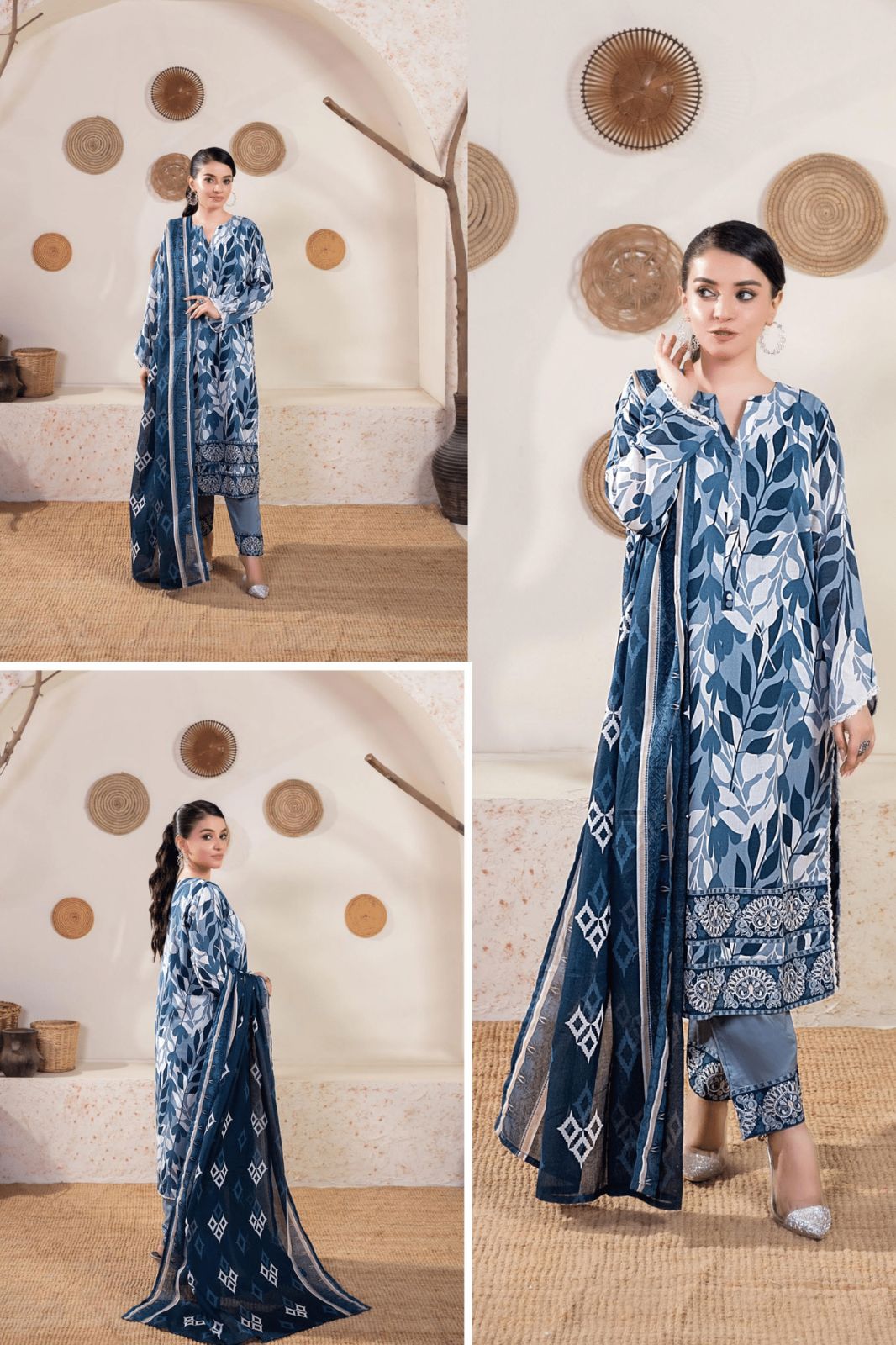 Zesh Airjet Printed Lawn 3-PC