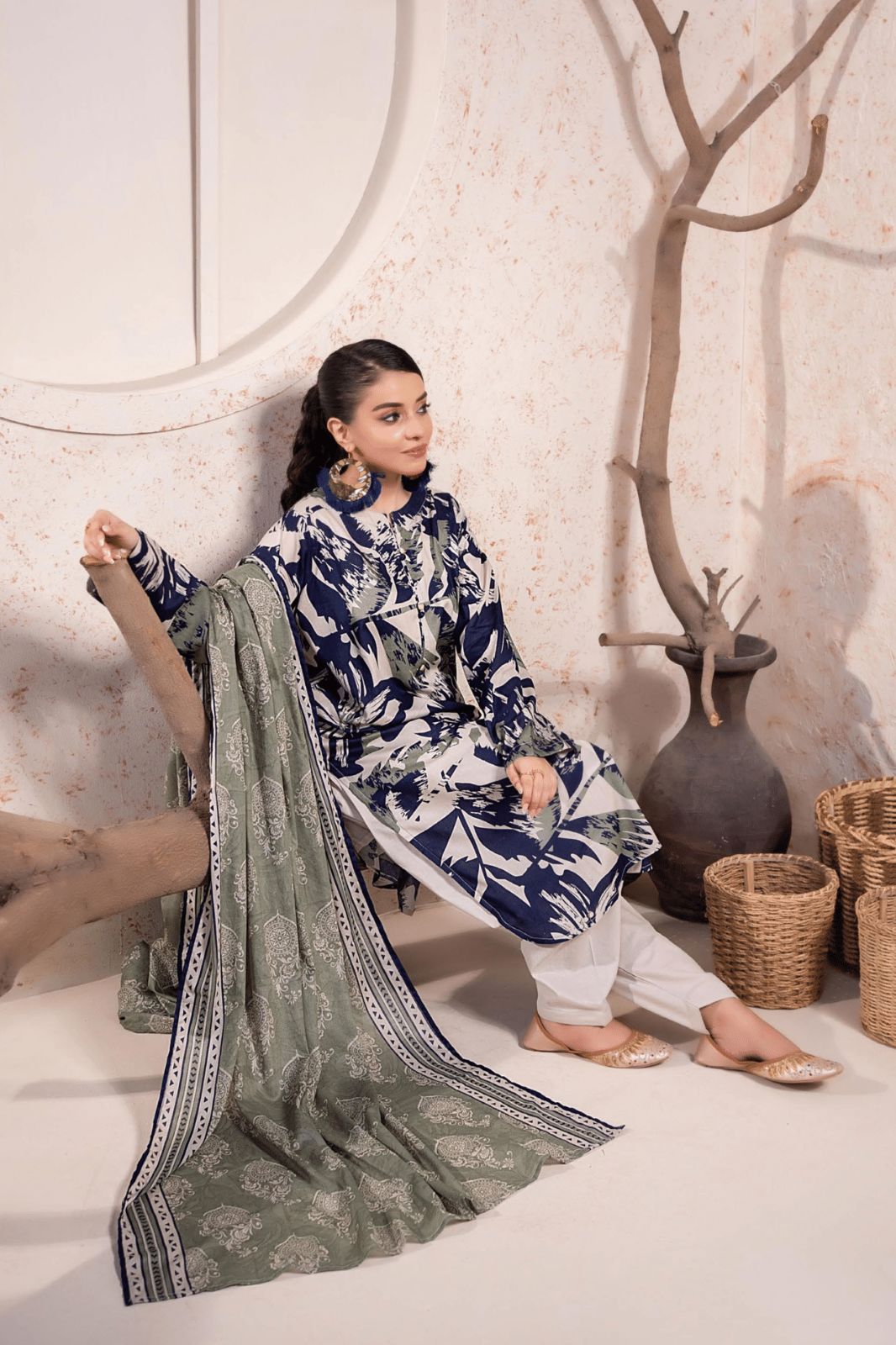 Zesh Airjet Printed Lawn 3-PC
