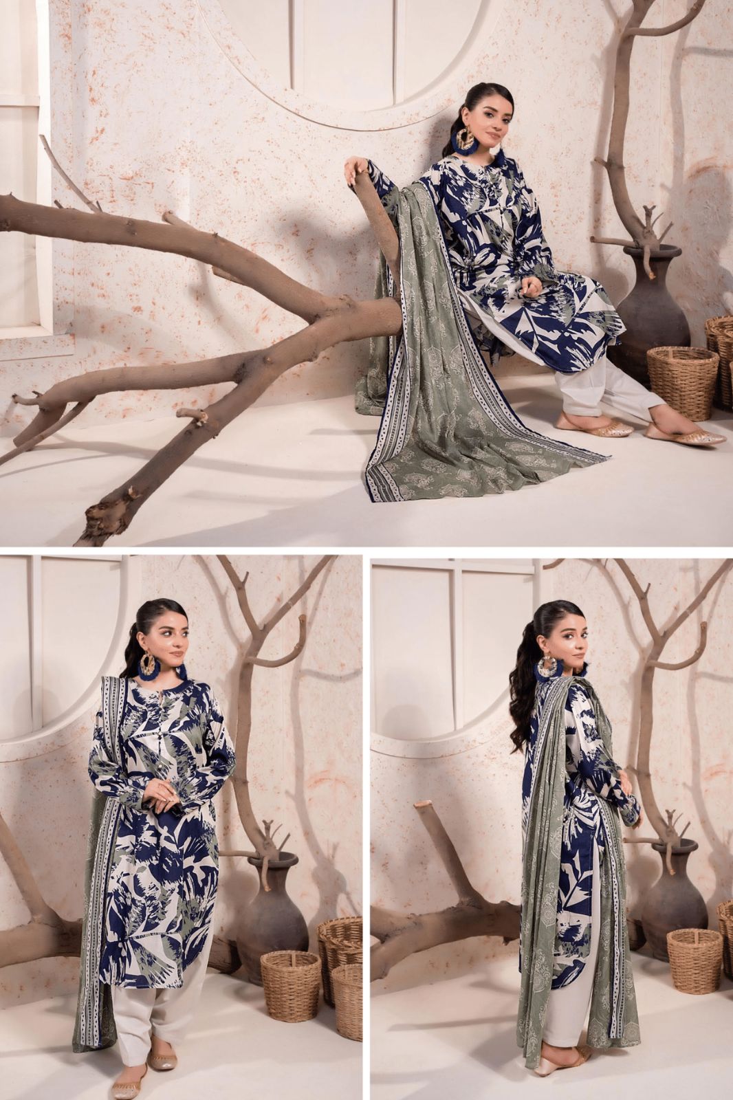 Zesh Airjet Printed Lawn 3-PC