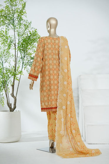 Aifa Printed & Embroidered Lawn 3PC