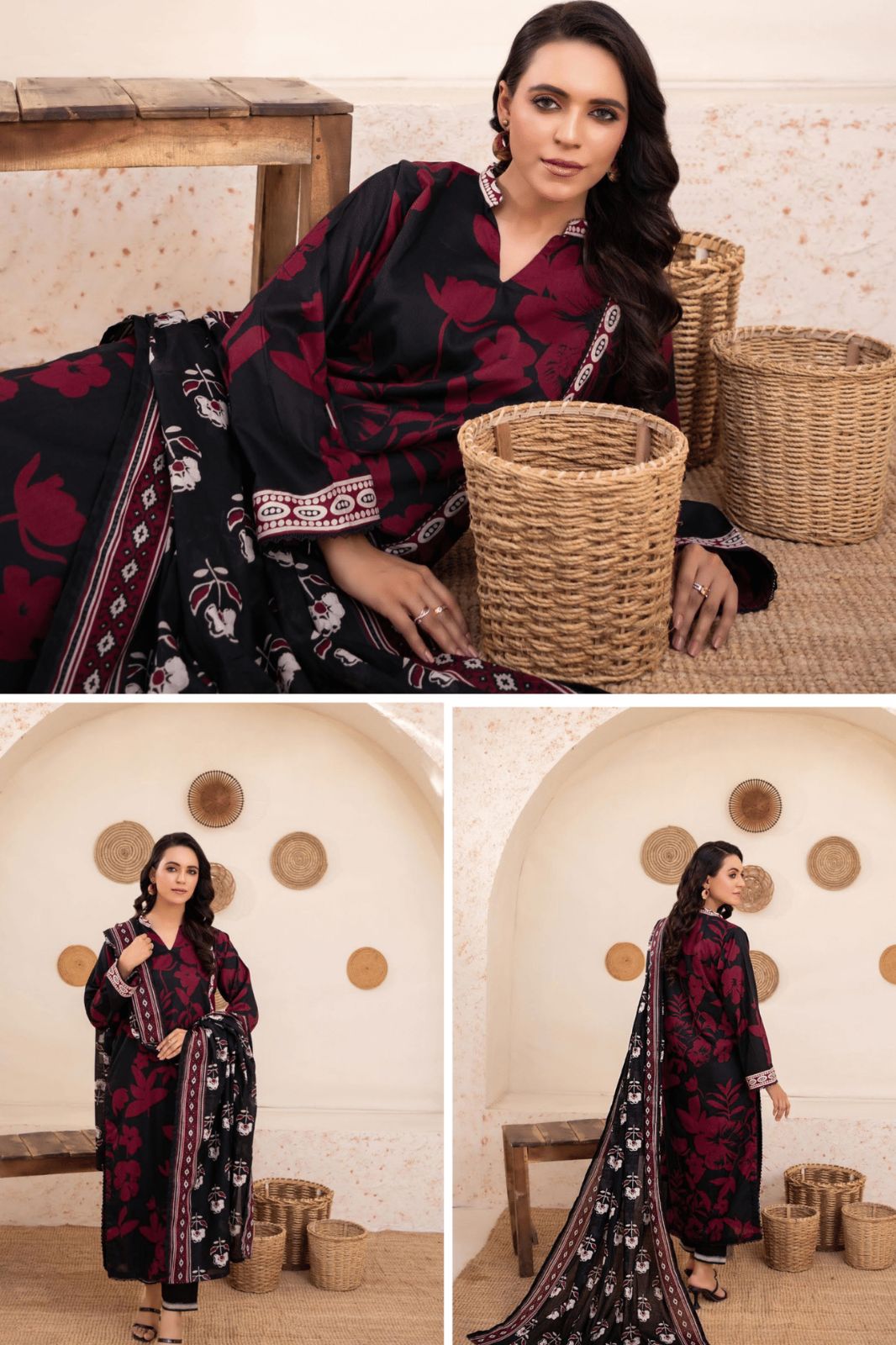 Zesh Airjet Printed Lawn 3-PC