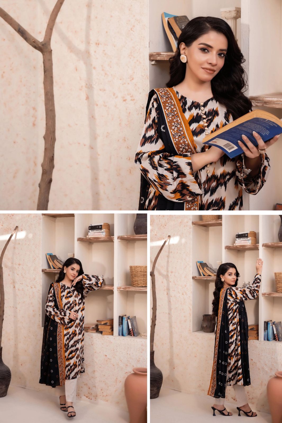 Zesh Airjet Printed Lawn 3-PC
