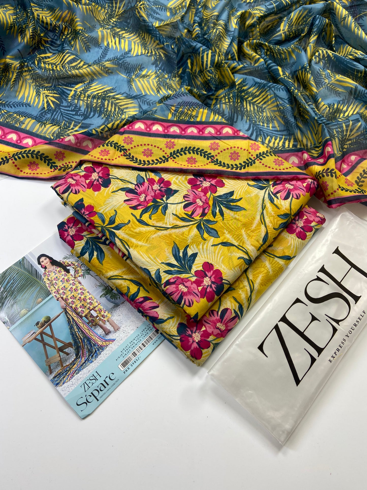 Zesh Airjet Printed Lawn 3-PC
