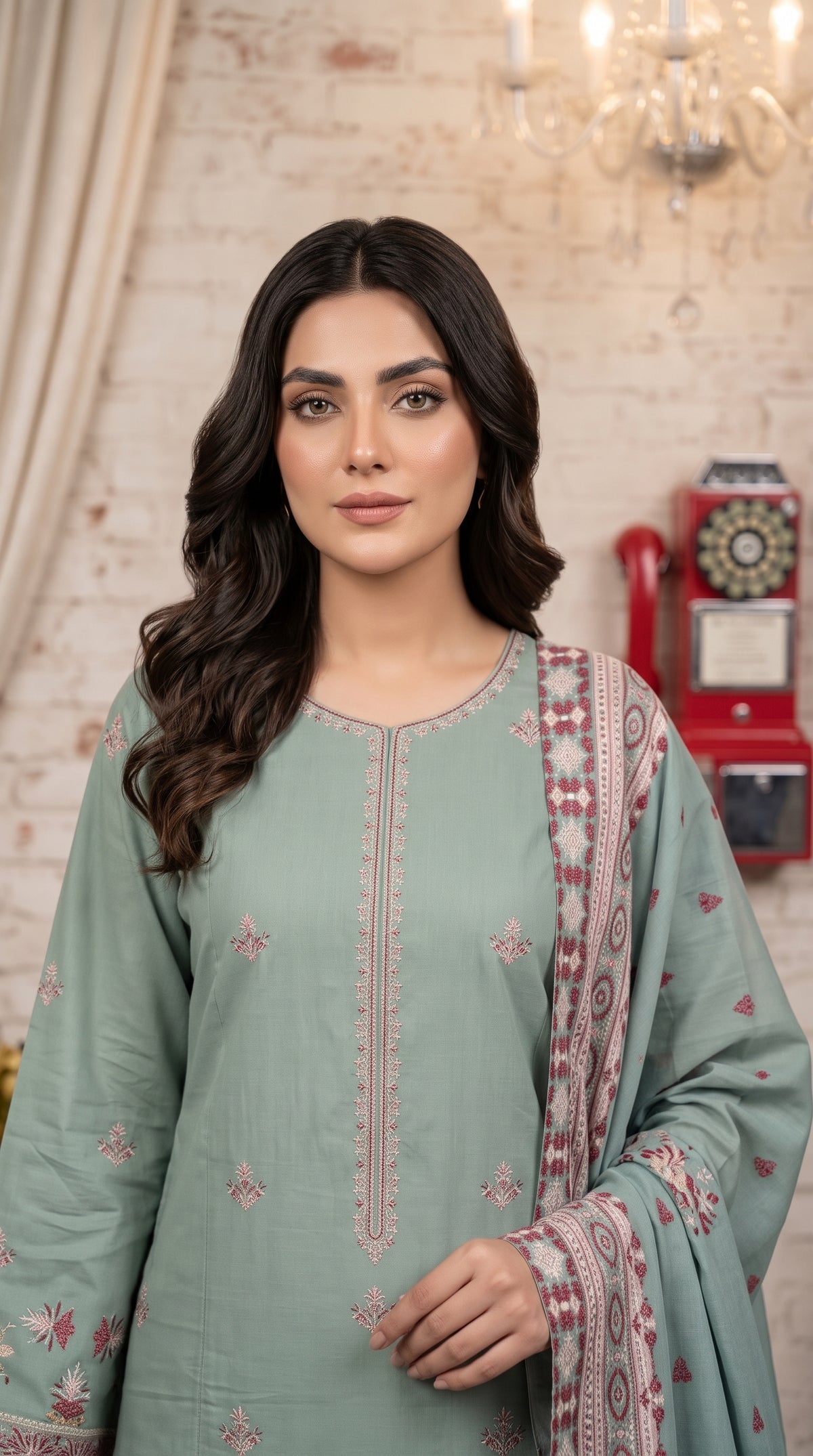 Areesha By Anaya Noor Heavy Emb Khaddar 3PC