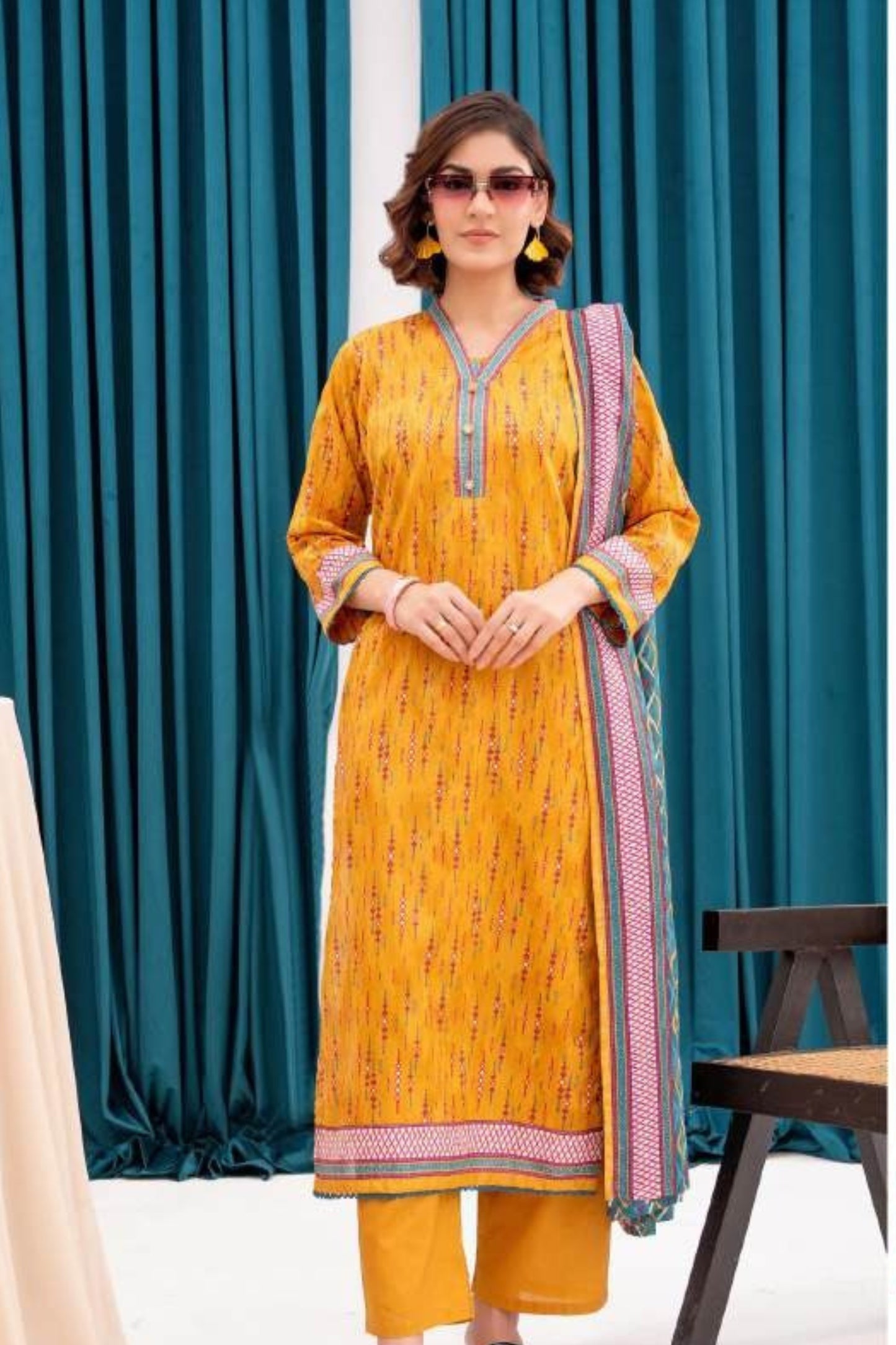 Zesh Printed Lawn 3-PC