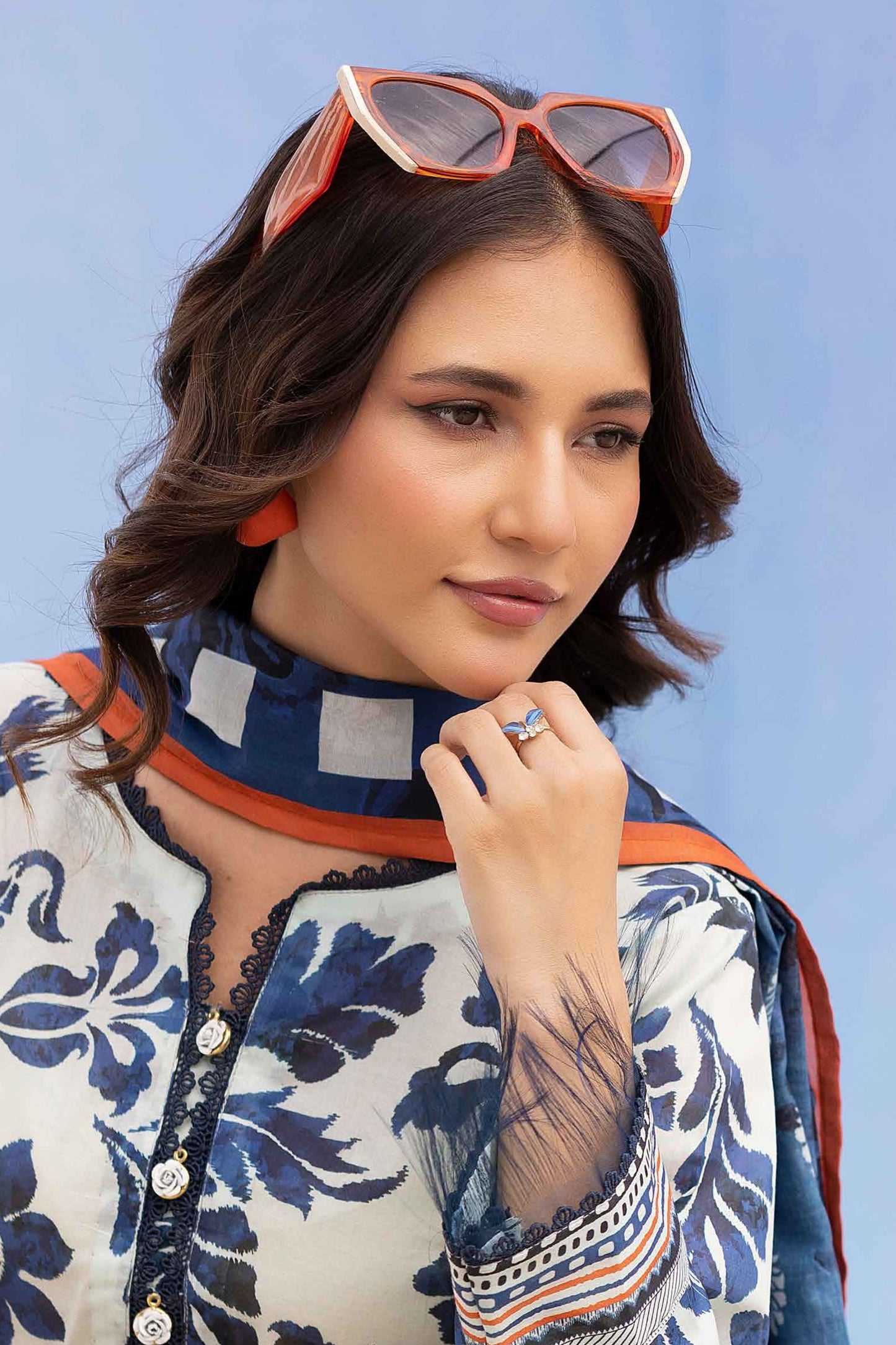 Rang Reza Digital Printed Lawn 3PC