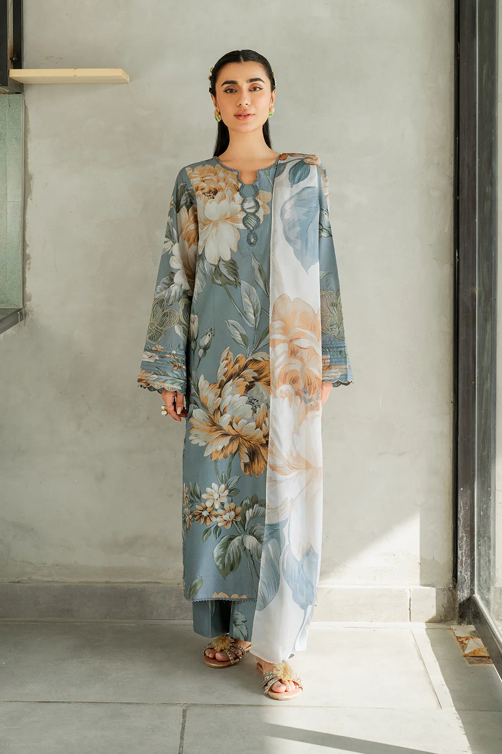 Iznik Tana Dora Digital Printed 3PC