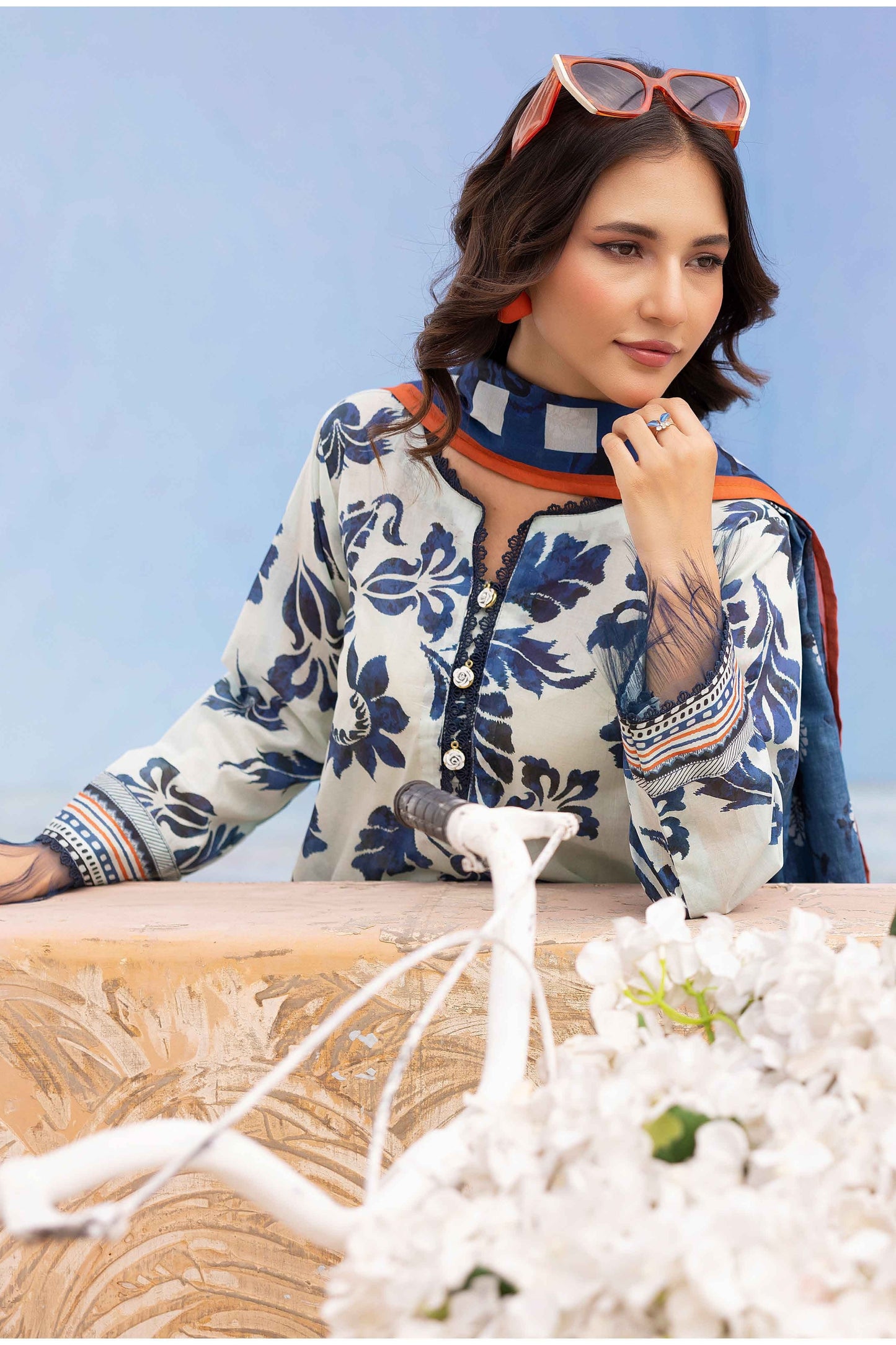 Rang Reza Digital Printed Lawn 3PC